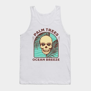 Palm trees ocean breeze Tank Top